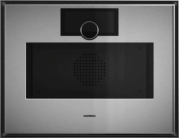 Gaggenau GS471120 — Комбинированный паровой духовой шкаф 60 x 45 см Петли двери слева, нержавеющая сталь за дымчатым стеклом